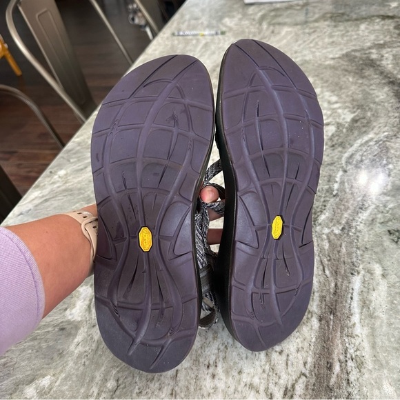 Chaco W11 Womens ZX/2 Yampa Gray/ Purple Straps Toe Loop Sandals Shoe hiking - Picture 5 of 5